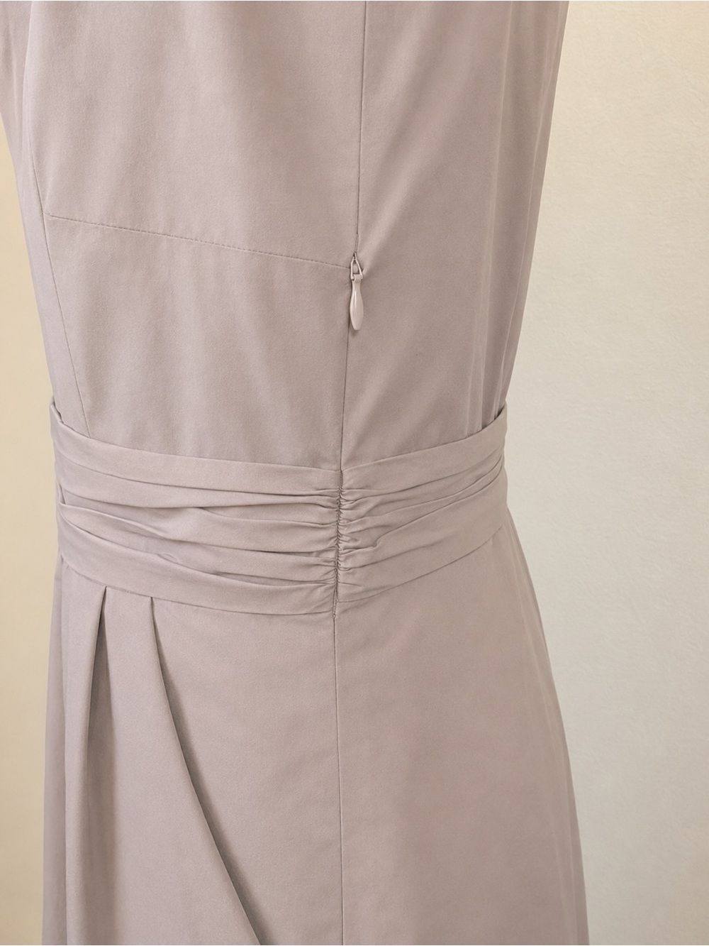 BCBGeneration Taupe Puff Sleeve Dress. Size 12 - Picture 4 of 8